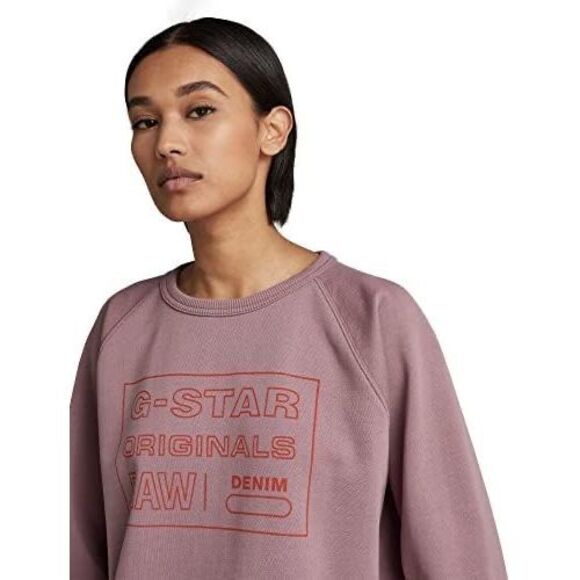 G-Star RAW Women's Raw. Logo Crew Neck Sweatshirt NEW NWT - Picture 3 of 7